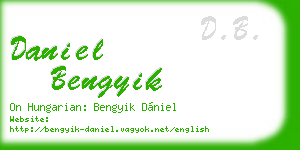 daniel bengyik business card